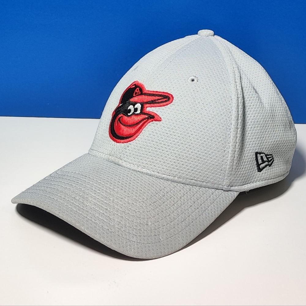 Baltimore Orioles Optic White 39THIRTY Stretch Fit Hat SMALL-MEDIUM Size